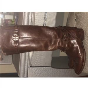 Tory Burch brown riding boots
